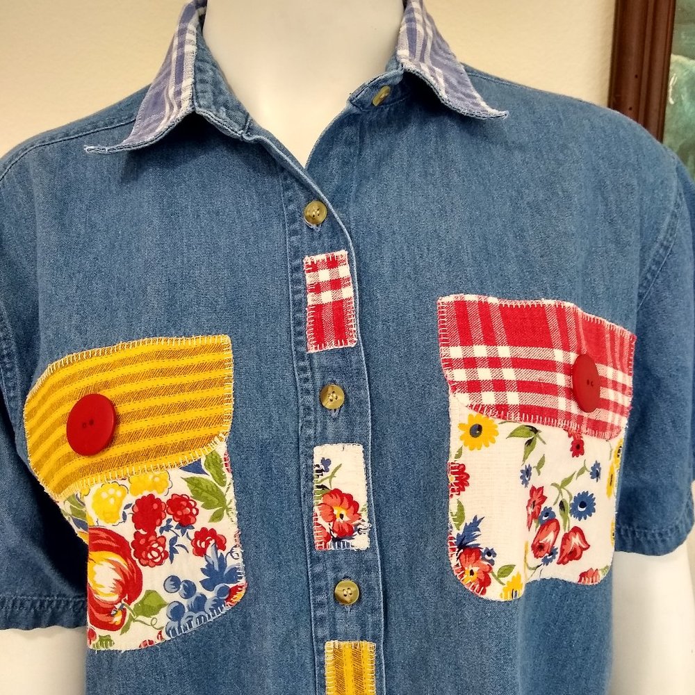Patchwork country blouse